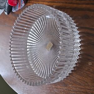 Mikasa bowl. Serving. Crystal Decorative.  8.5 x 3 in
